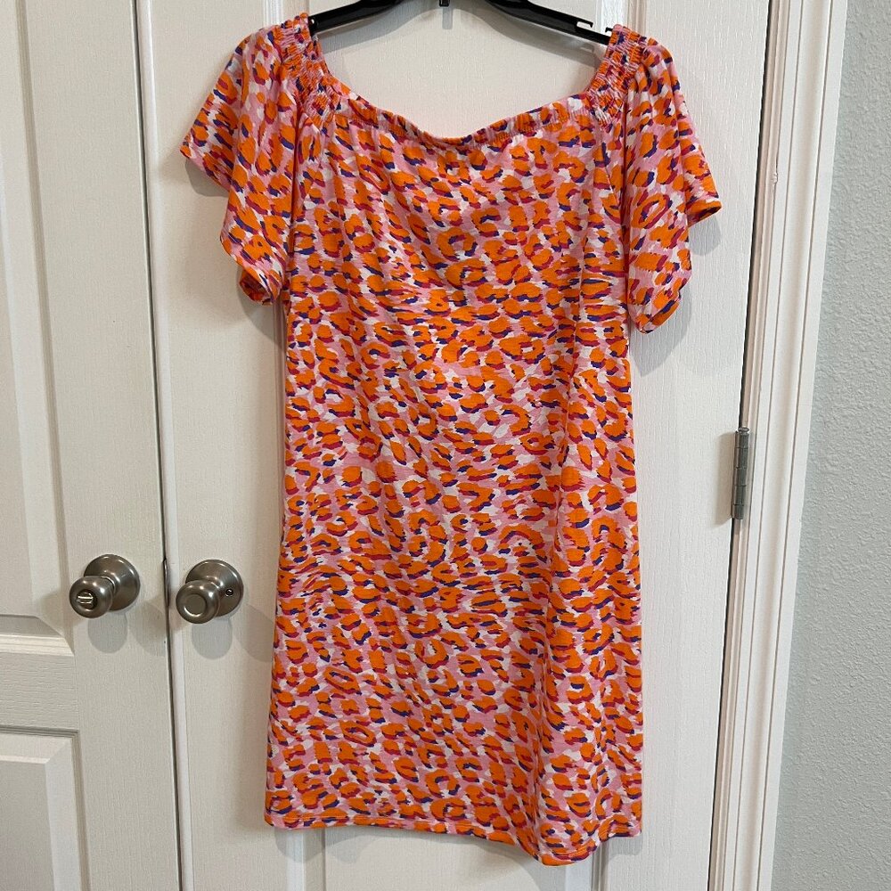 West Loop Dress Leopard Pattern Size M NWT